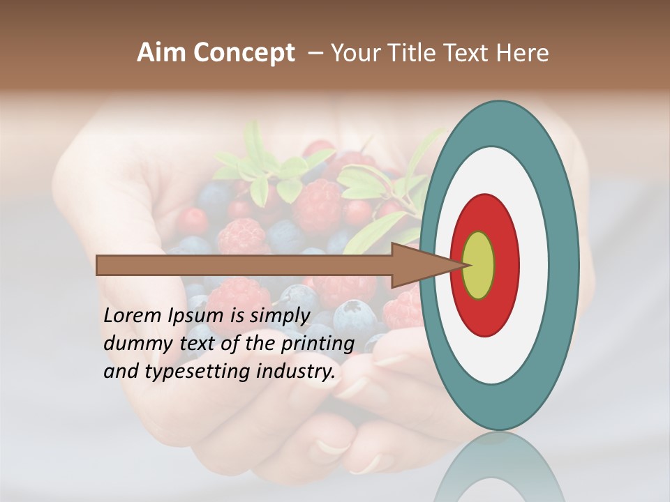 Fruit Red Detail PowerPoint Template