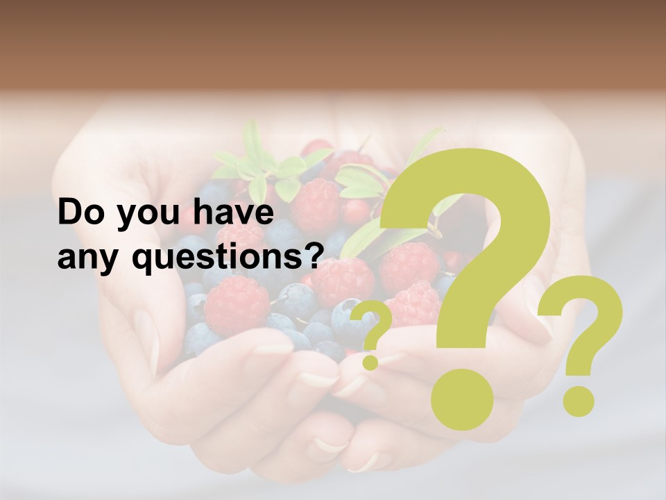 Fruit Red Detail PowerPoint Template