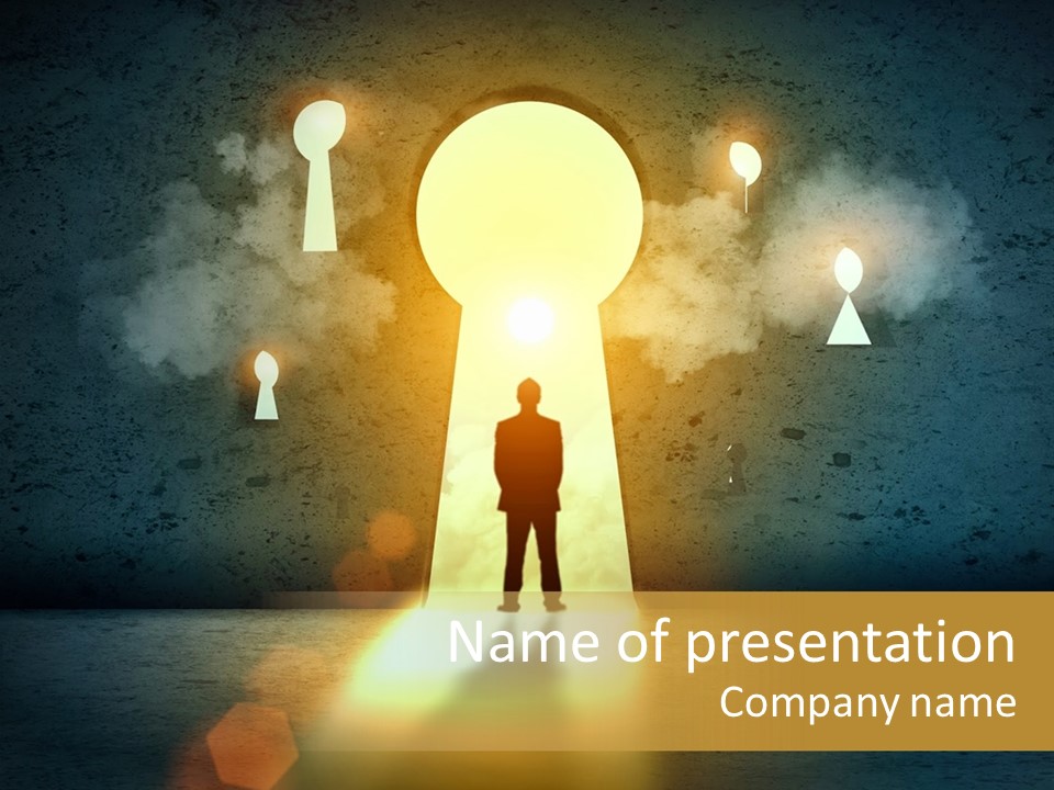 Dream Life Black PowerPoint Template