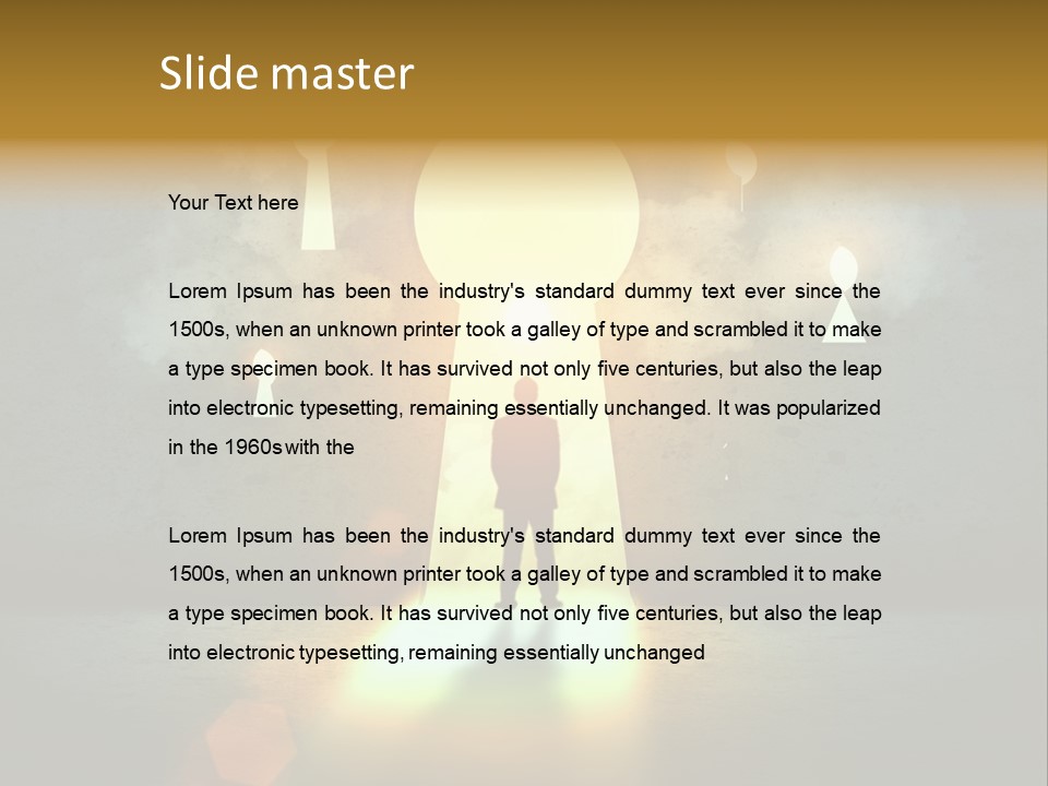 Dream Life Black PowerPoint Template