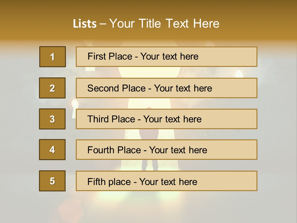 Dream Life Black PowerPoint Template