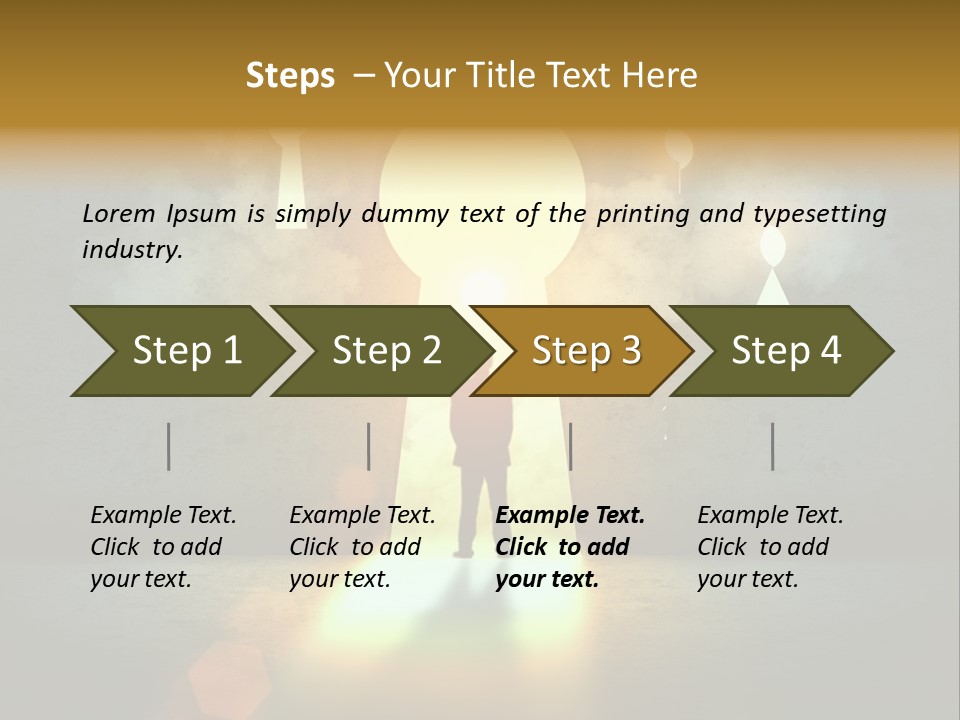 Dream Life Black PowerPoint Template