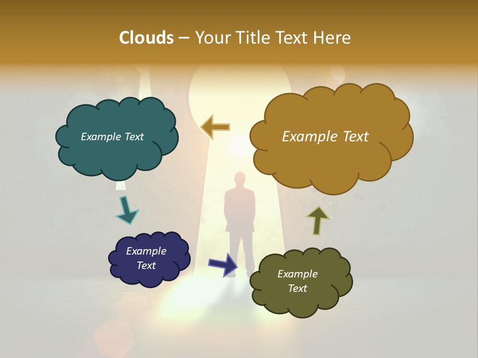 Dream Life Black PowerPoint Template