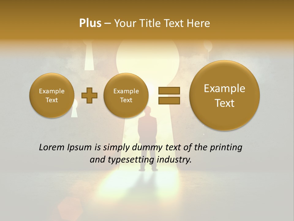 Dream Life Black PowerPoint Template