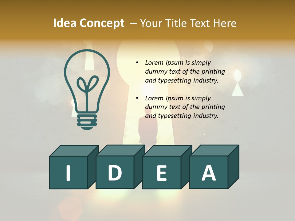 Dream Life Black PowerPoint Template