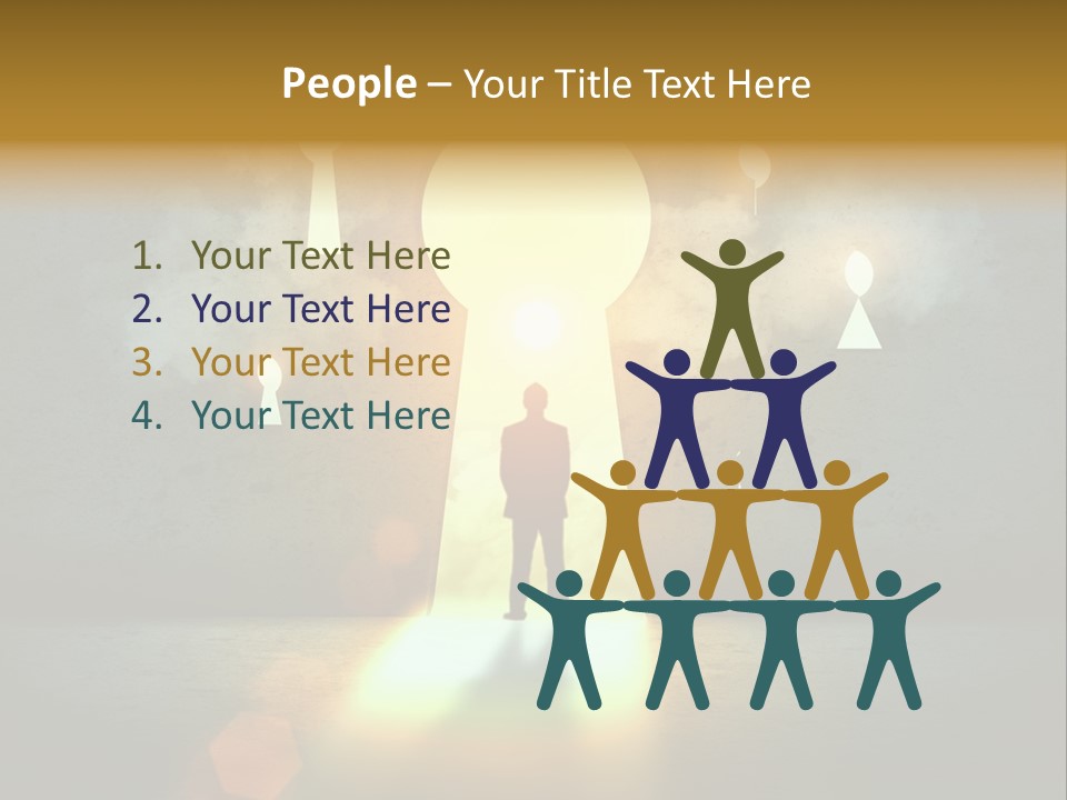 Dream Life Black PowerPoint Template