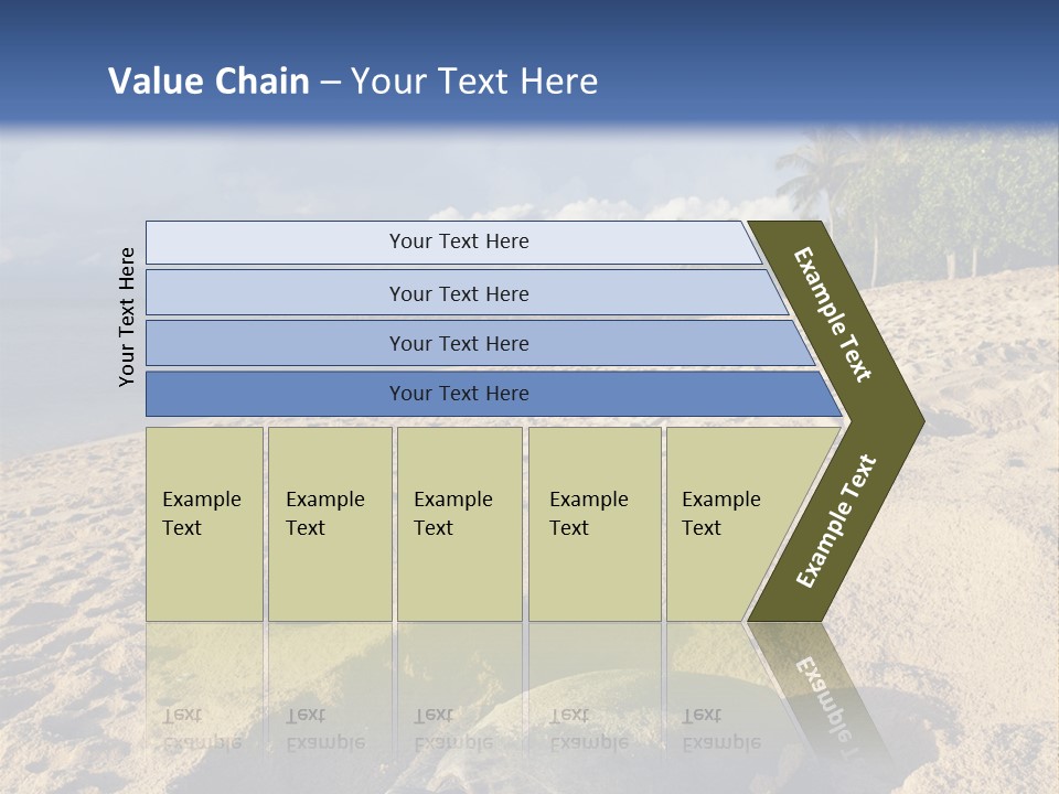Tropical Green Turtle Survival PowerPoint Template