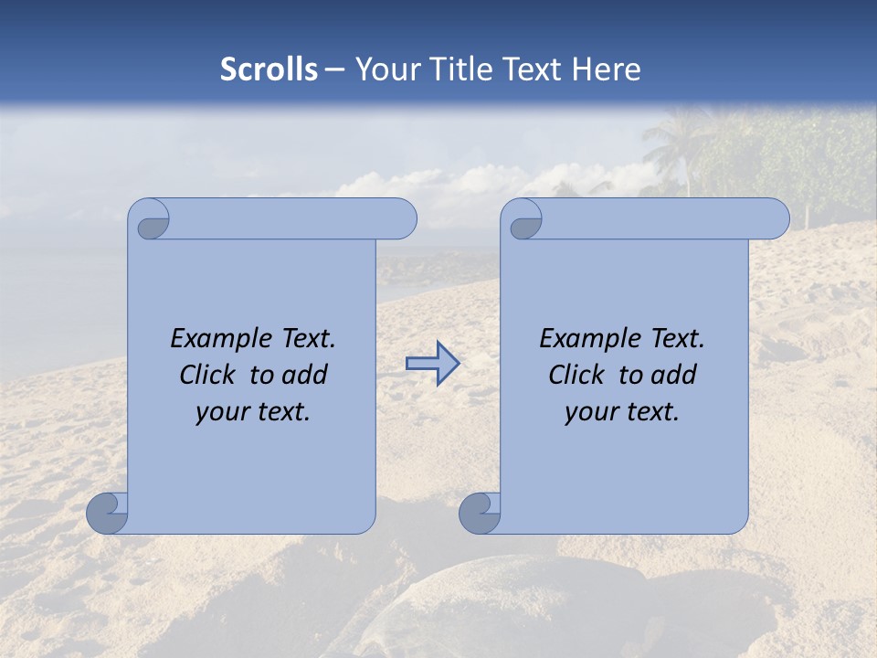Tropical Green Turtle Survival PowerPoint Template