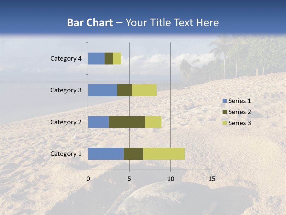 Tropical Green Turtle Survival PowerPoint Template