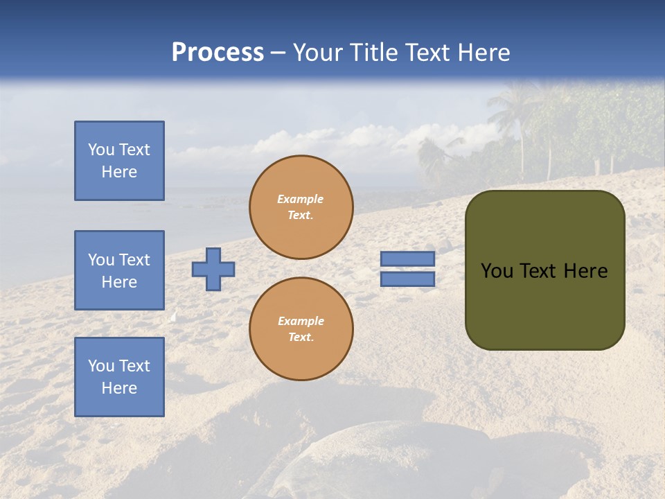 Tropical Green Turtle Survival PowerPoint Template