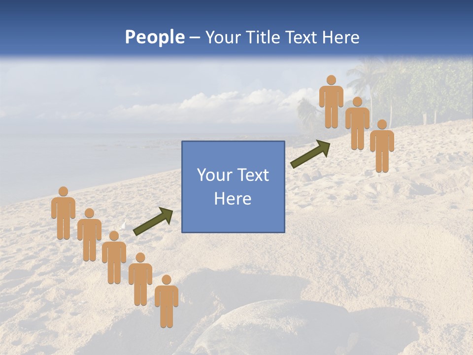 Tropical Green Turtle Survival PowerPoint Template