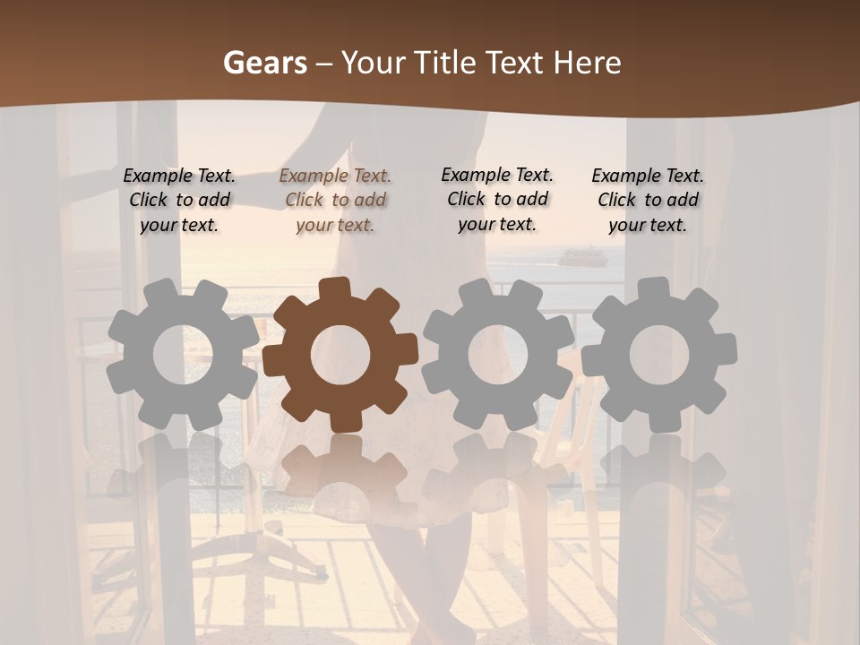 Open Greece Boat PowerPoint Template