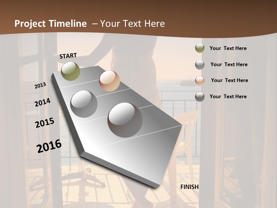 Open Greece Boat PowerPoint Template