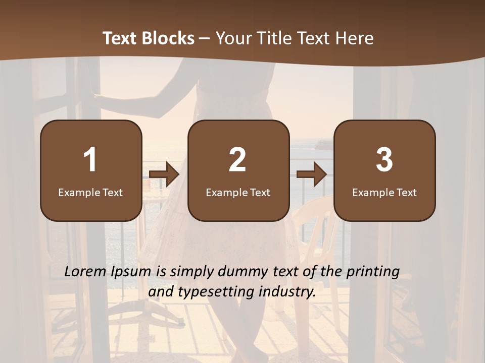 Open Greece Boat PowerPoint Template