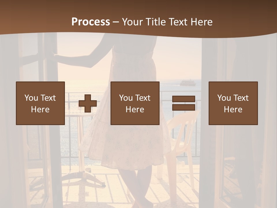 Open Greece Boat PowerPoint Template