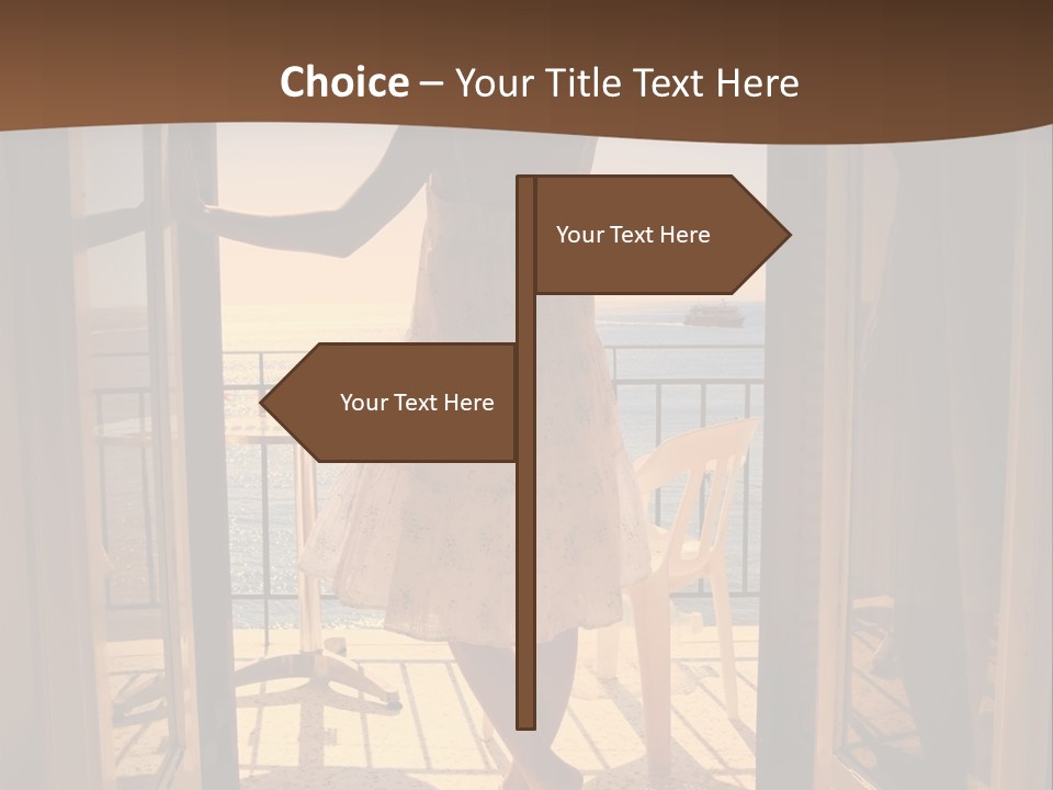 Open Greece Boat PowerPoint Template