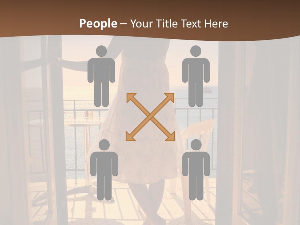 Open Greece Boat PowerPoint Template