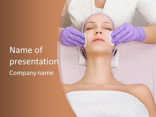 Spa Wrinkles Two PowerPoint Template