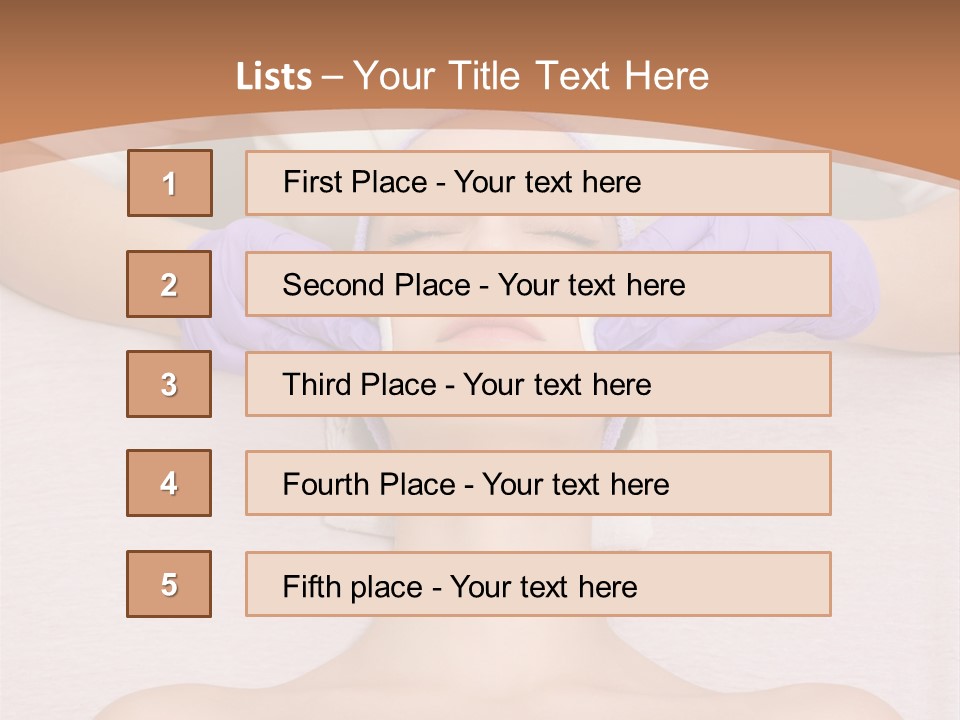 Spa Wrinkles Two PowerPoint Template