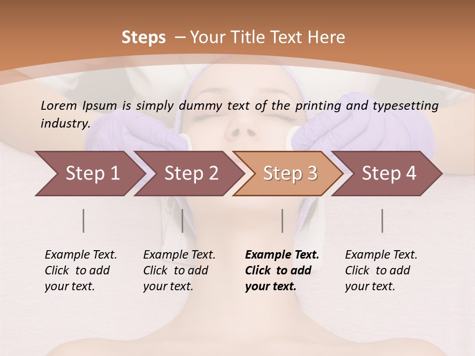Spa Wrinkles Two PowerPoint Template