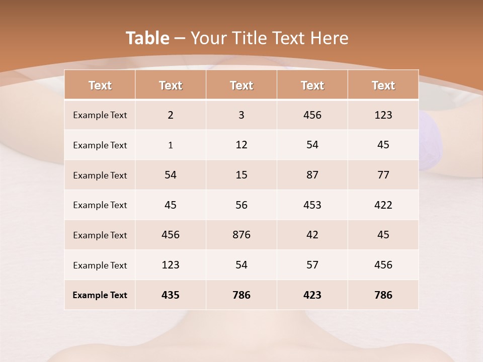 Spa Wrinkles Two PowerPoint Template