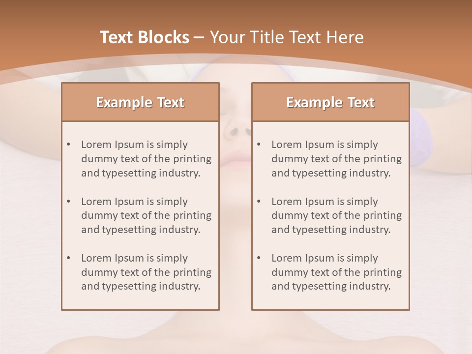Spa Wrinkles Two PowerPoint Template