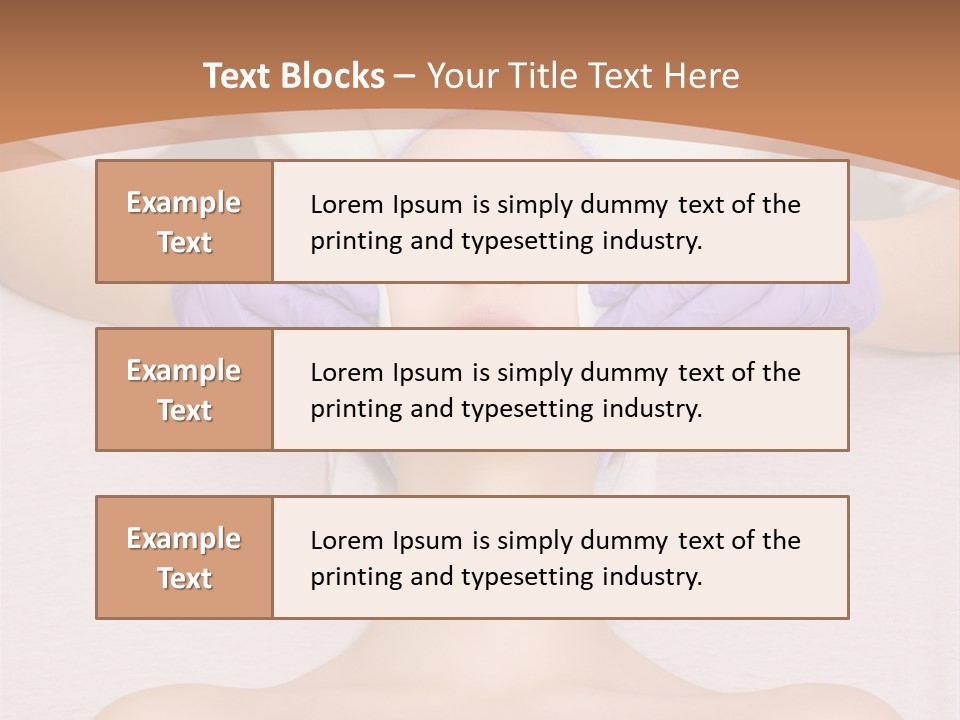 Spa Wrinkles Two PowerPoint Template