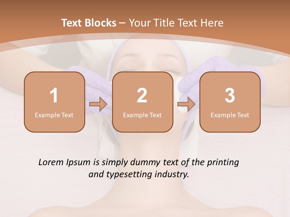 Spa Wrinkles Two PowerPoint Template