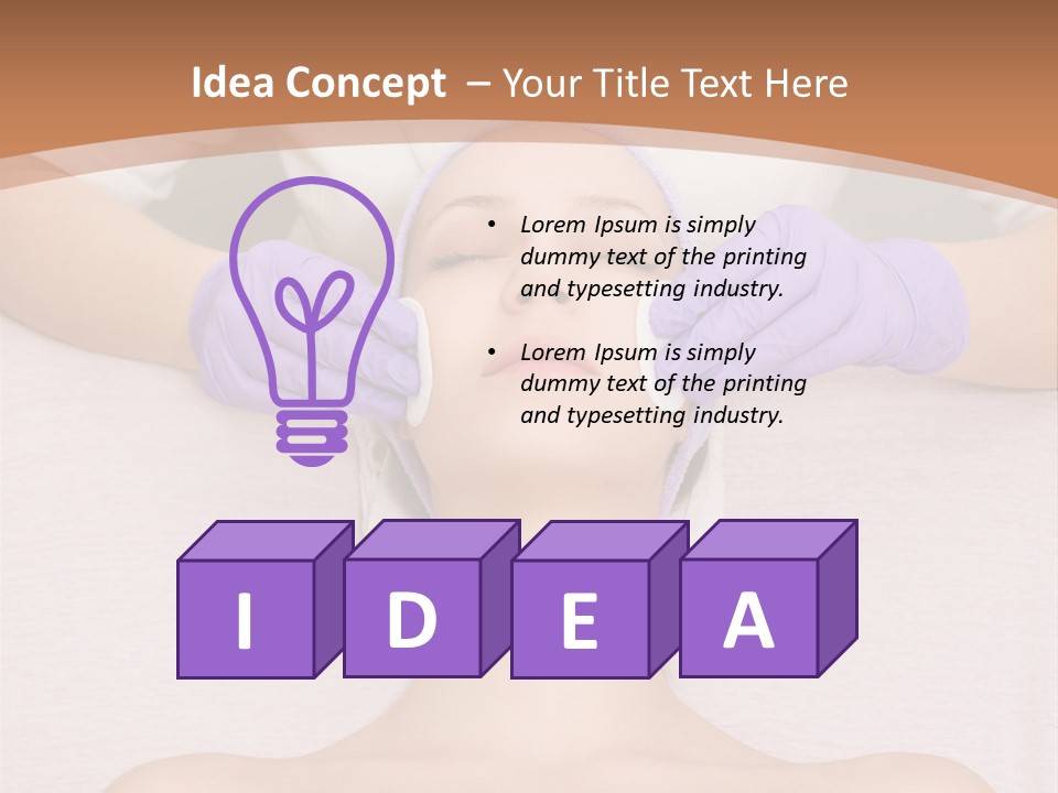 Spa Wrinkles Two PowerPoint Template