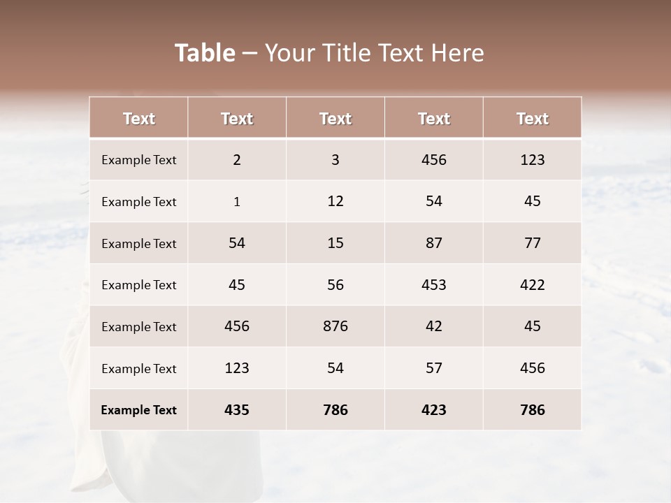 Winter Lady Sea PowerPoint Template