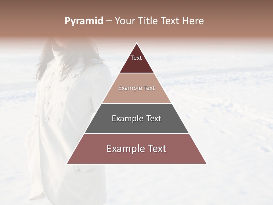 Winter Lady Sea PowerPoint Template