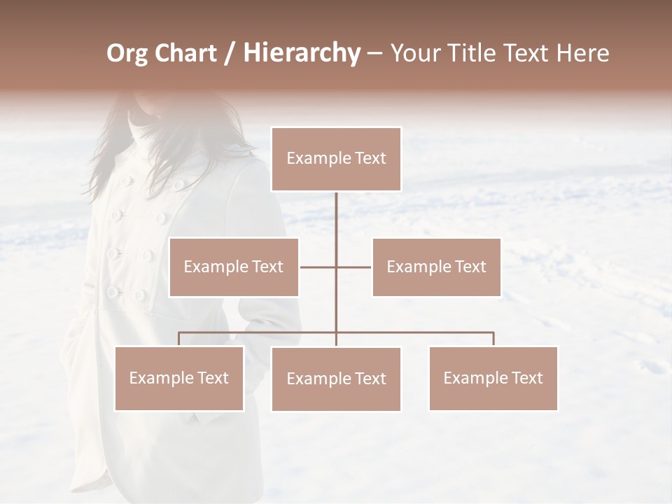 Winter Lady Sea PowerPoint Template