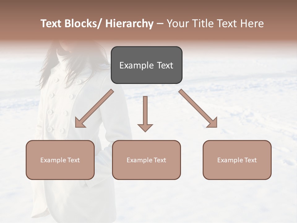 Winter Lady Sea PowerPoint Template