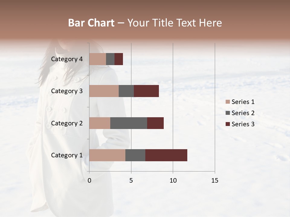 Winter Lady Sea PowerPoint Template