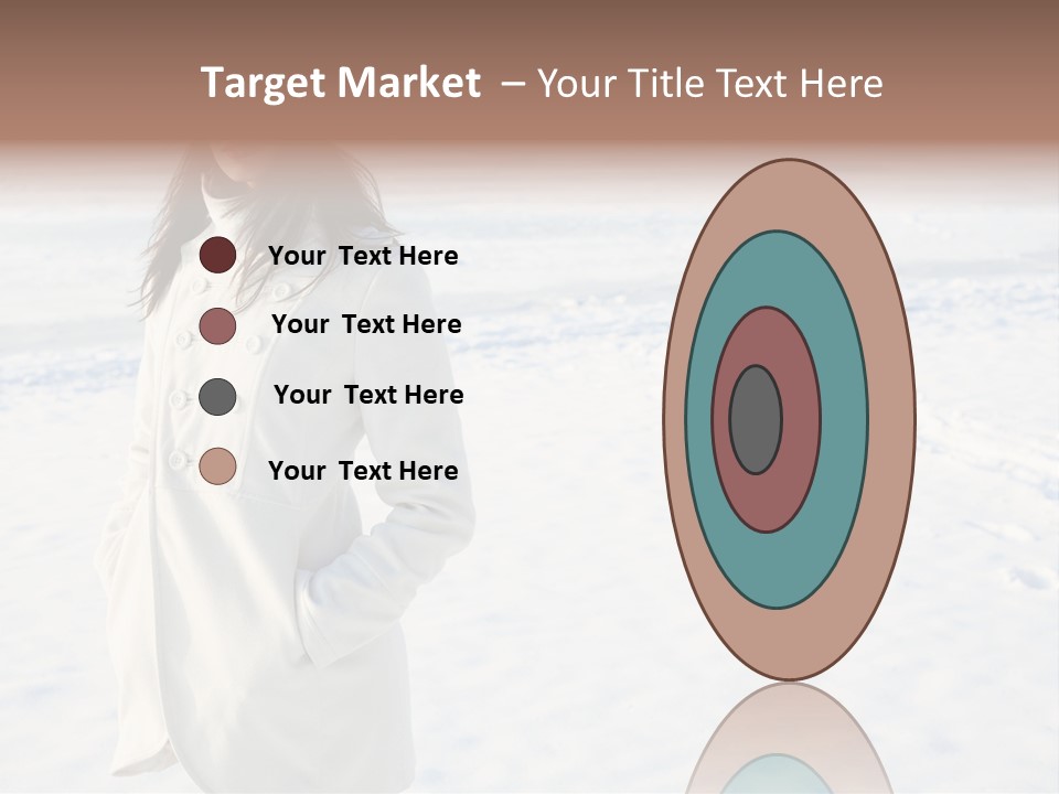 Winter Lady Sea PowerPoint Template