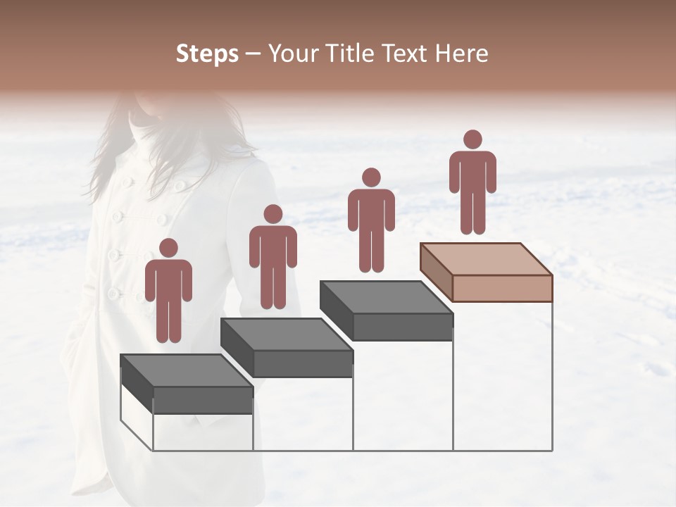 Winter Lady Sea PowerPoint Template