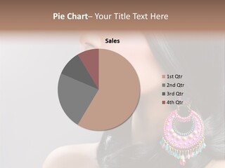 Pink Woman Hairstyle PowerPoint Template