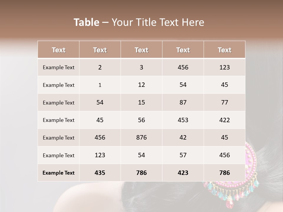 Pink Woman Hairstyle PowerPoint Template