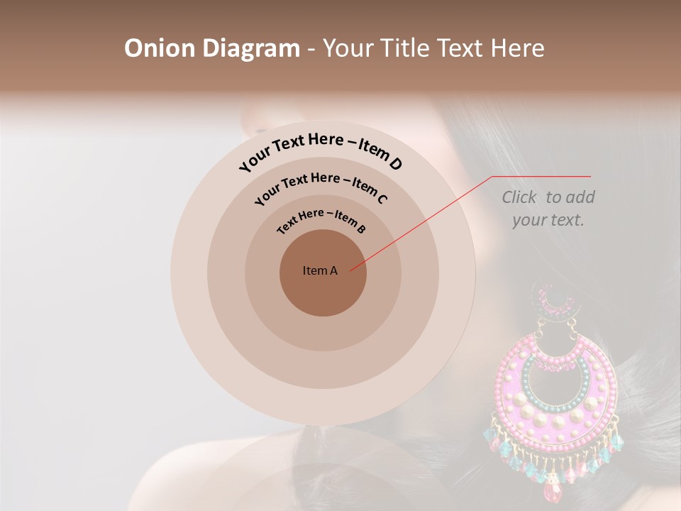 Pink Woman Hairstyle PowerPoint Template