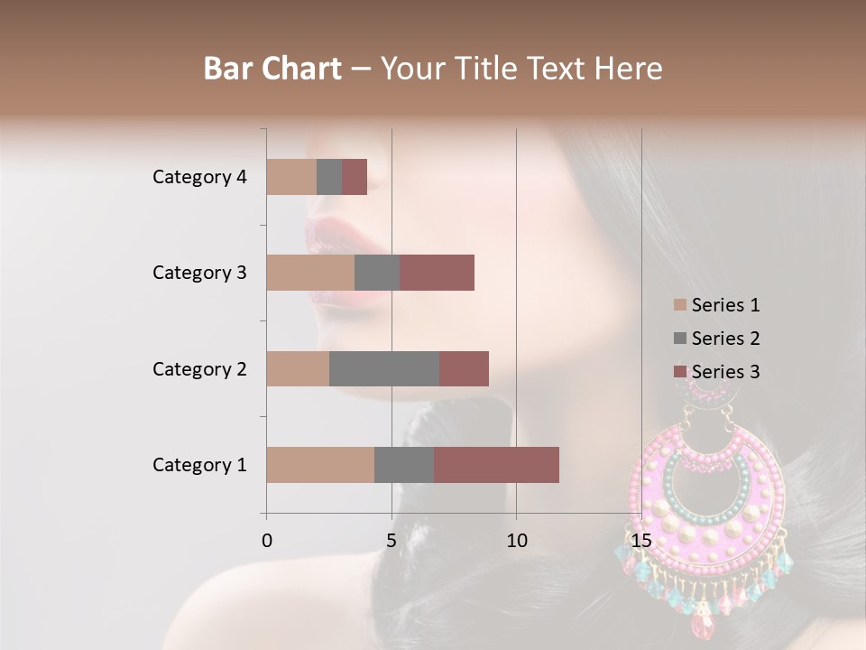 Pink Woman Hairstyle PowerPoint Template