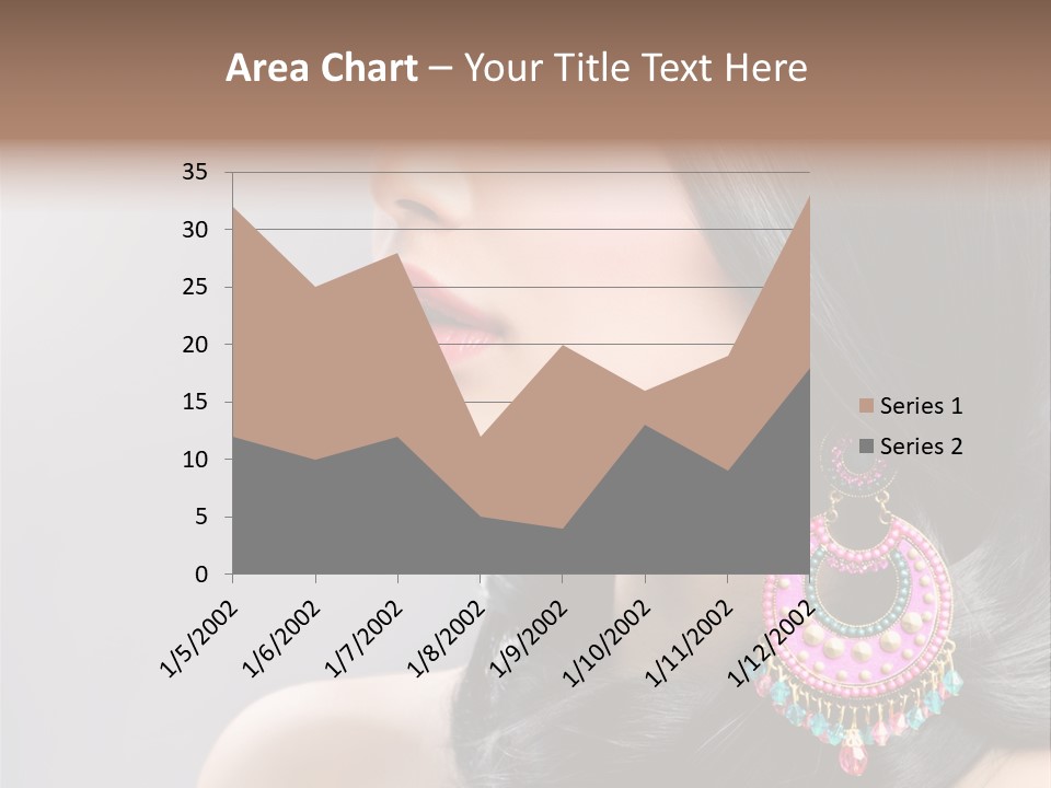 Pink Woman Hairstyle PowerPoint Template