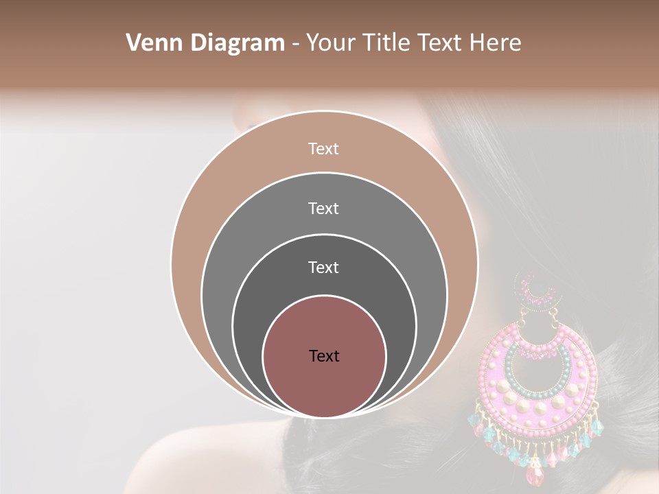 Pink Woman Hairstyle PowerPoint Template