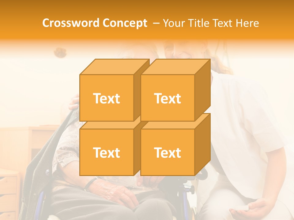 Elderly Clinic Patient PowerPoint Template