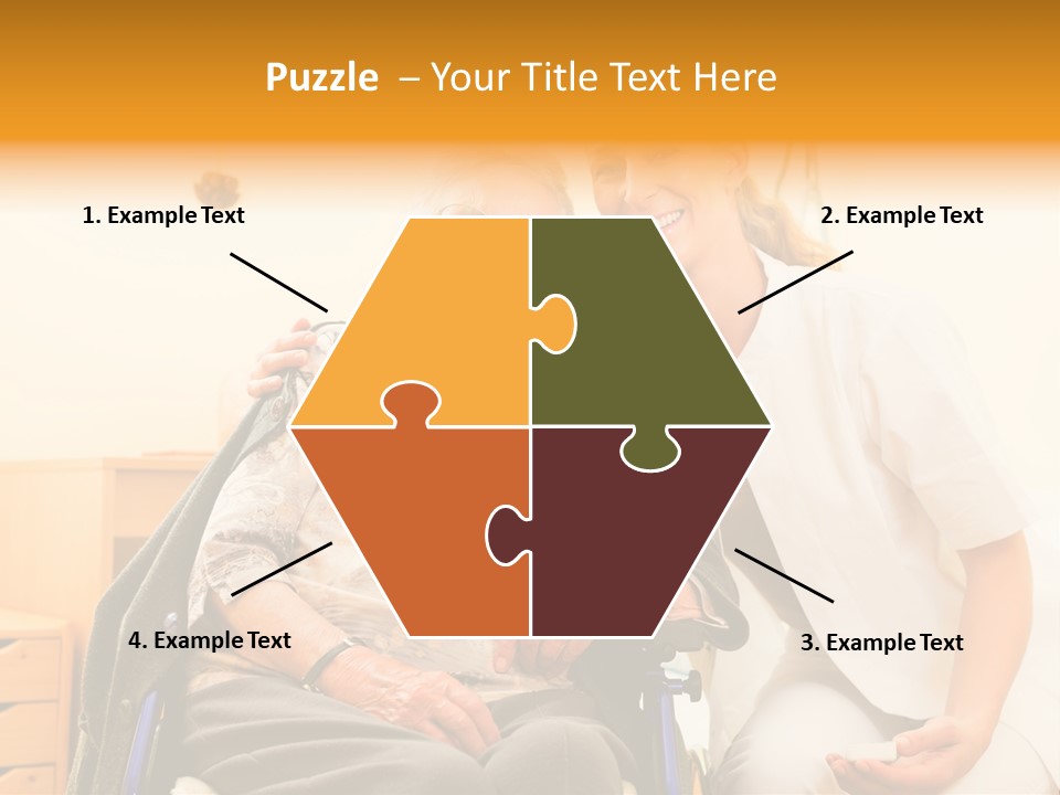 Elderly Clinic Patient PowerPoint Template