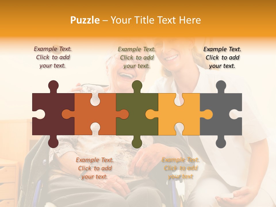 Elderly Clinic Patient PowerPoint Template