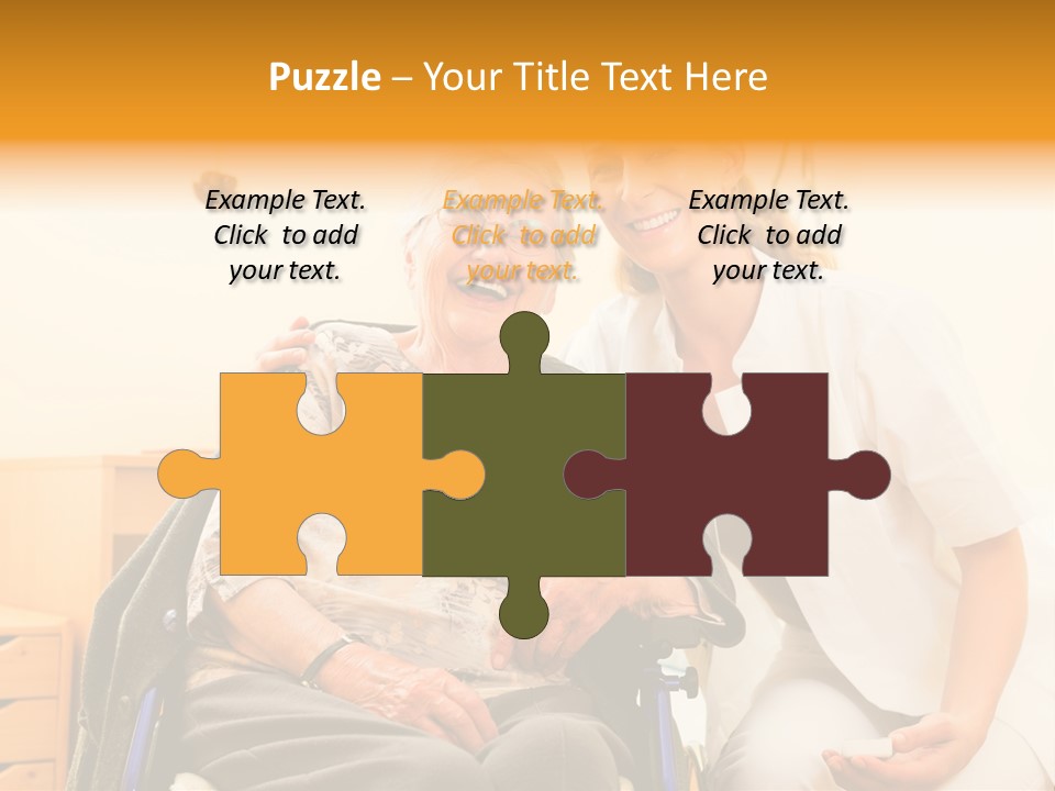 Elderly Clinic Patient PowerPoint Template