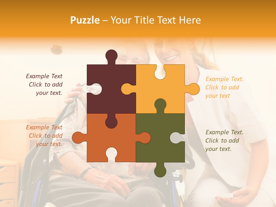 Elderly Clinic Patient PowerPoint Template