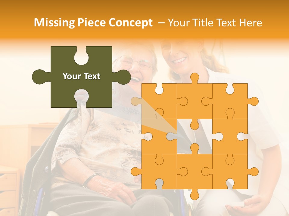 Elderly Clinic Patient PowerPoint Template