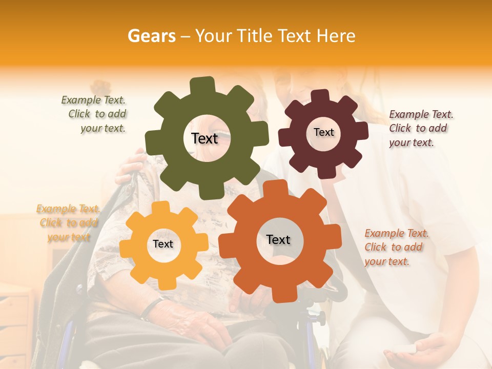 Elderly Clinic Patient PowerPoint Template