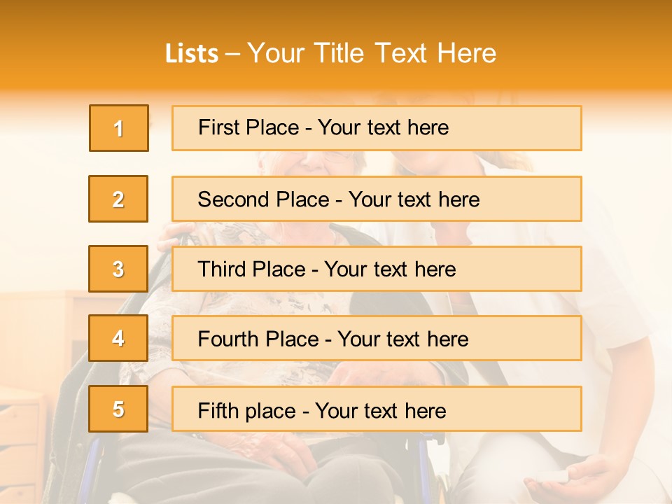 Elderly Clinic Patient PowerPoint Template